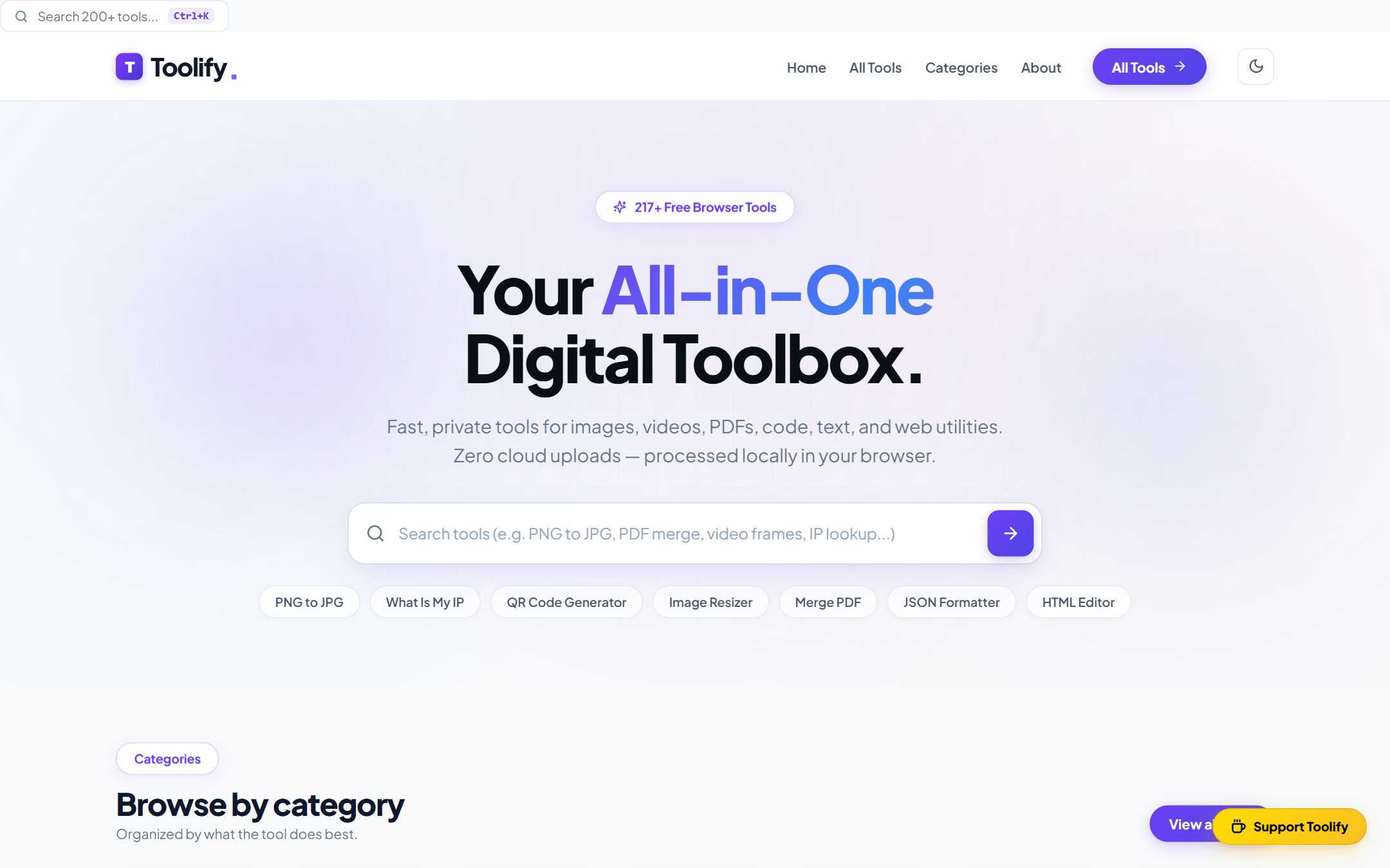 Toolify real-time live preview